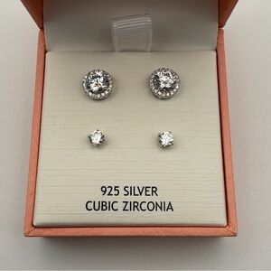 Rachel Ashwell 925 Silver Earring Set in Gift Box